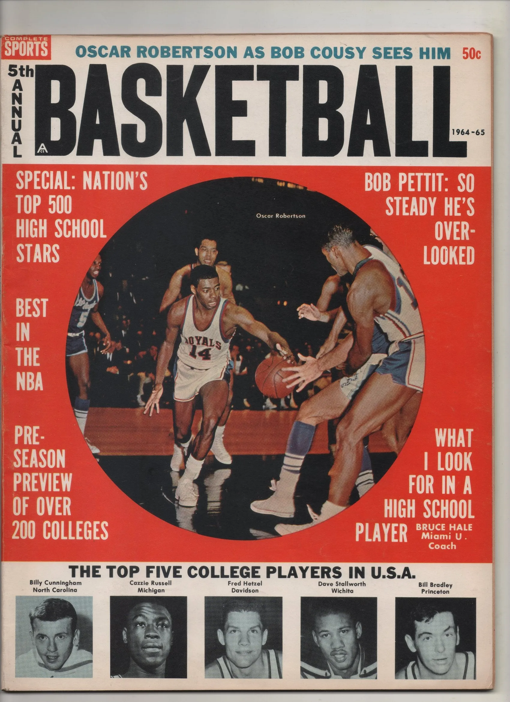 [1 of 1] 1964-65 Complete Sports 5th Annual Basketball "Nation's Top 500 High School Stars"