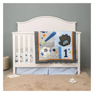 5-Piece sports themed bedding set boobeyeh
