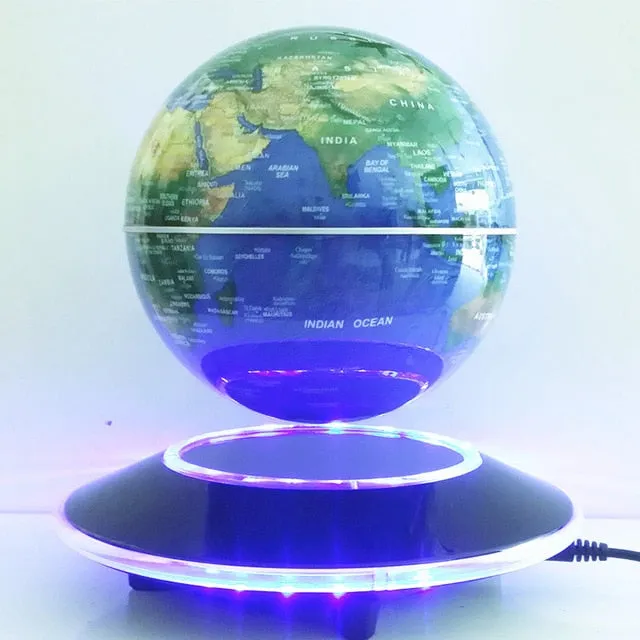 6 Inch Creative Magnetic Levitation Floating Globe World Map the Best Desktop Decor Christmas Company anniversary gift
