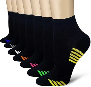 7-Pairs Athletic Ankle Low Cut Compression Socks | Actinput