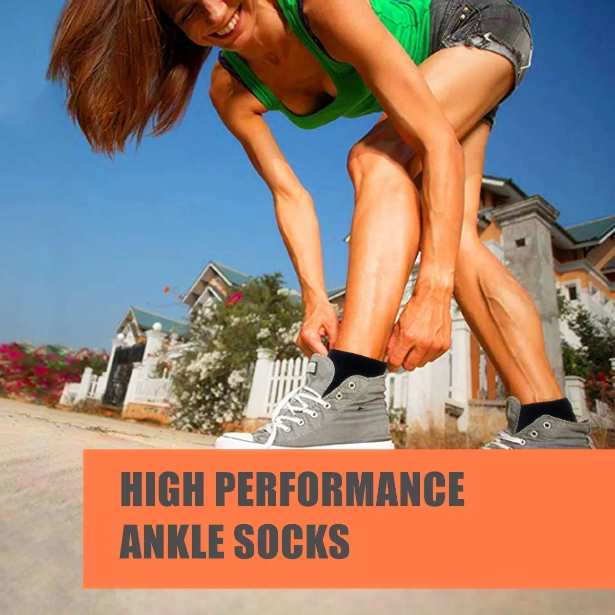 7-Pairs Athletic Ankle Low Cut Compression Socks | Actinput