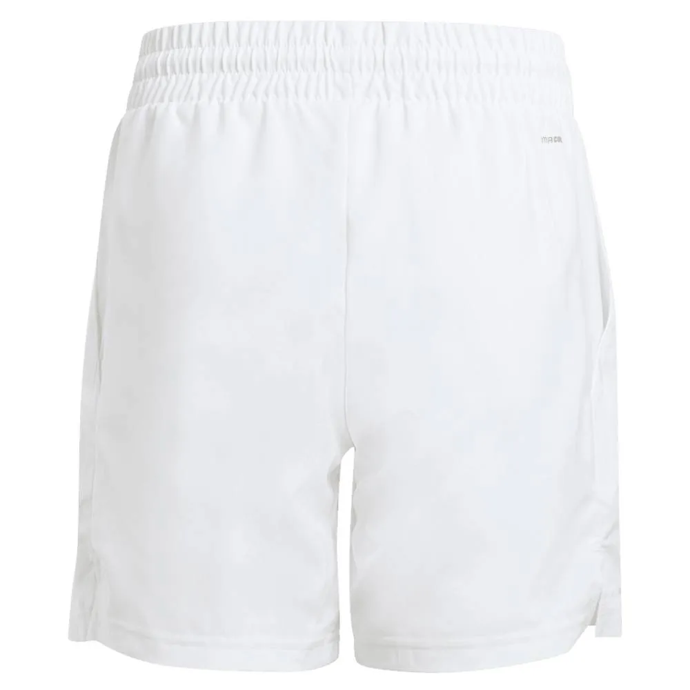 adidas Boy's Club 3 Stripe Short (White)