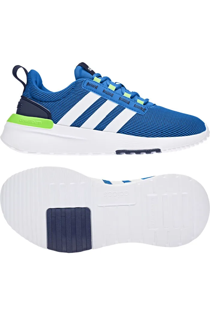 Adidas Boys Racer TR21 in Blue Rush/Future White/Dark Blue