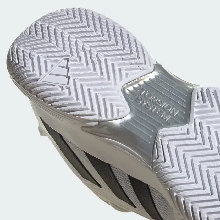 adidas Court Jam Control Footwear White/Core Black/Matte Silver 10 D (M)