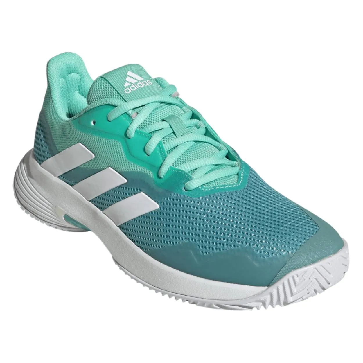 adidas CourtJam Control Women's Tennis Shoe (Easy Green/Cloud White)