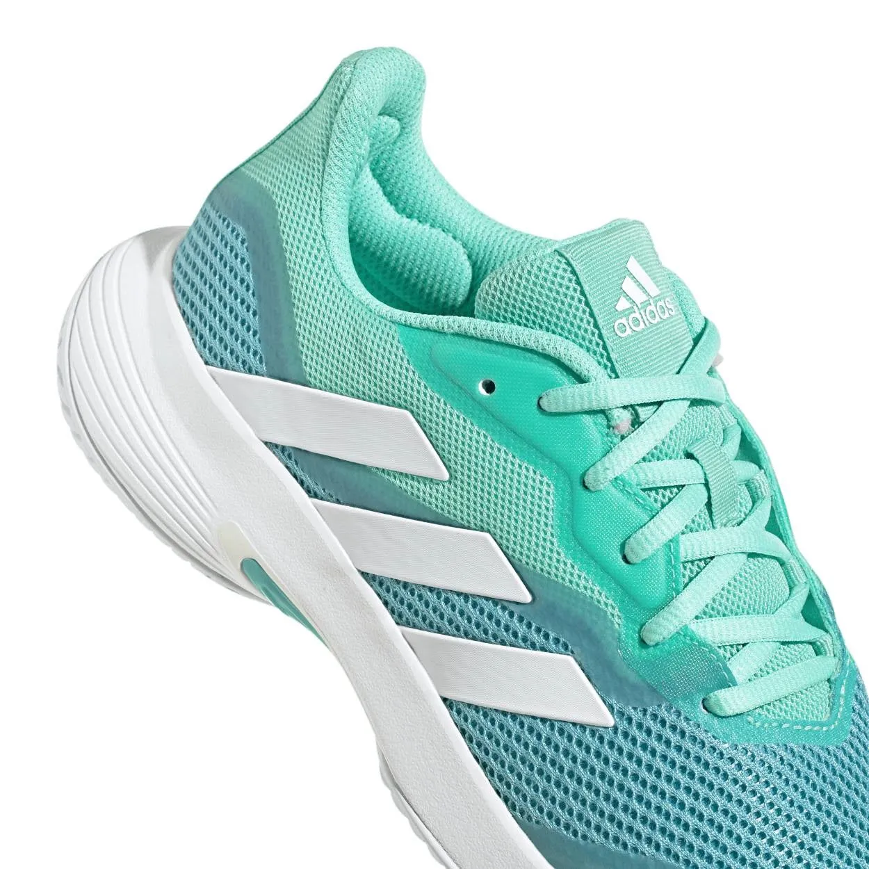 adidas CourtJam Control Women's Tennis Shoe (Easy Green/Cloud White)