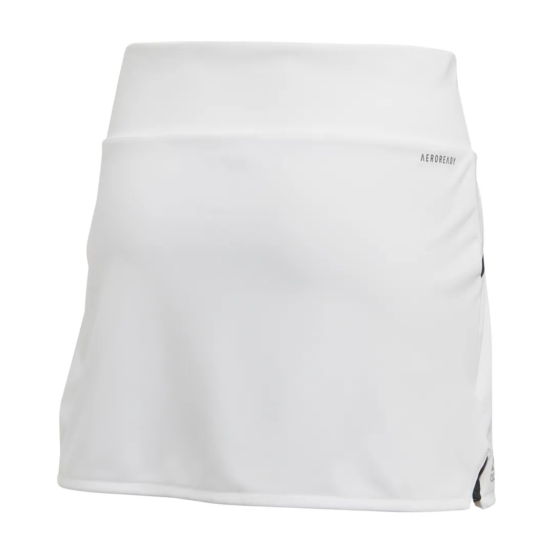 adidas Girls' Club Skirt (White/Silver/Black)