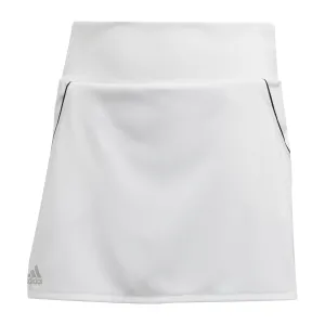 adidas Girls' Club Skirt (White/Silver/Black)