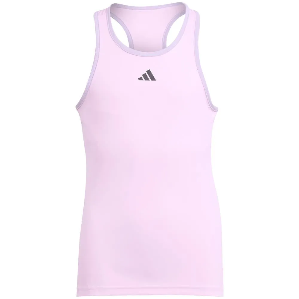 adidas Girls Club Tank - Clear Pink