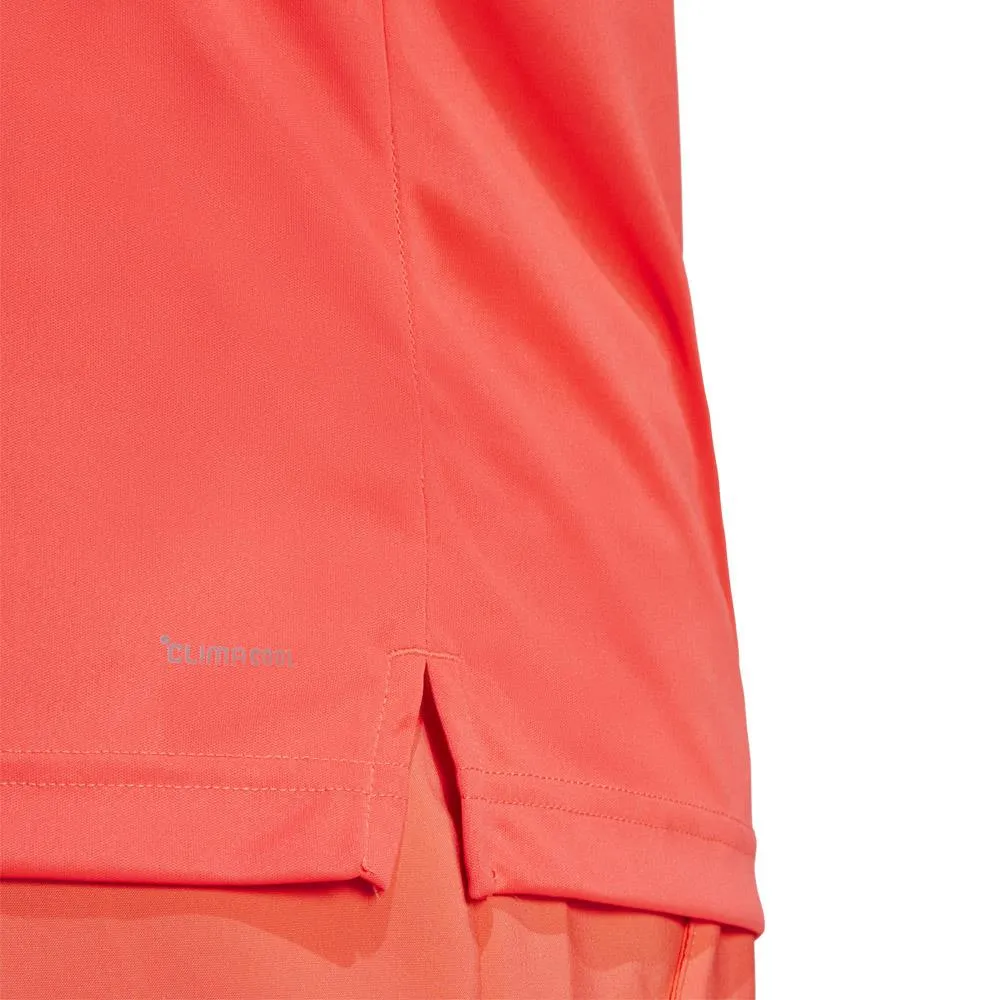 adidas Men's Club 3 Stripe Tee - Semi Lucid Red