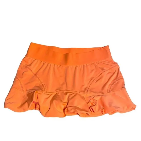 ADIDAS Stella McCartney Barricade Tennis Skirt Skort, size 44 / Large orange