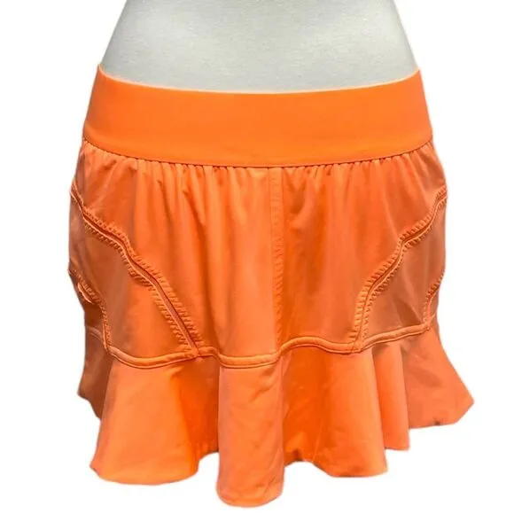 ADIDAS Stella McCartney Barricade Tennis Skirt Skort, size 44 / Large orange