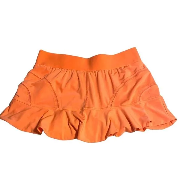 ADIDAS Stella McCartney Barricade Tennis Skirt Skort, size 44 / Large orange