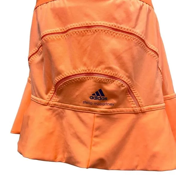 ADIDAS Stella McCartney Barricade Tennis Skirt Skort, size 44 / Large orange