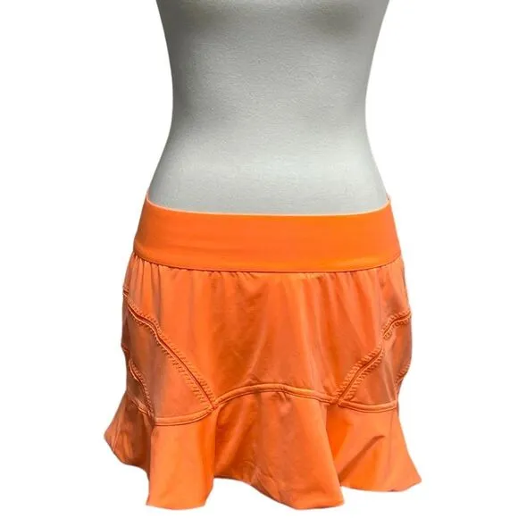 ADIDAS Stella McCartney Barricade Tennis Skirt Skort, size 44 / Large orange