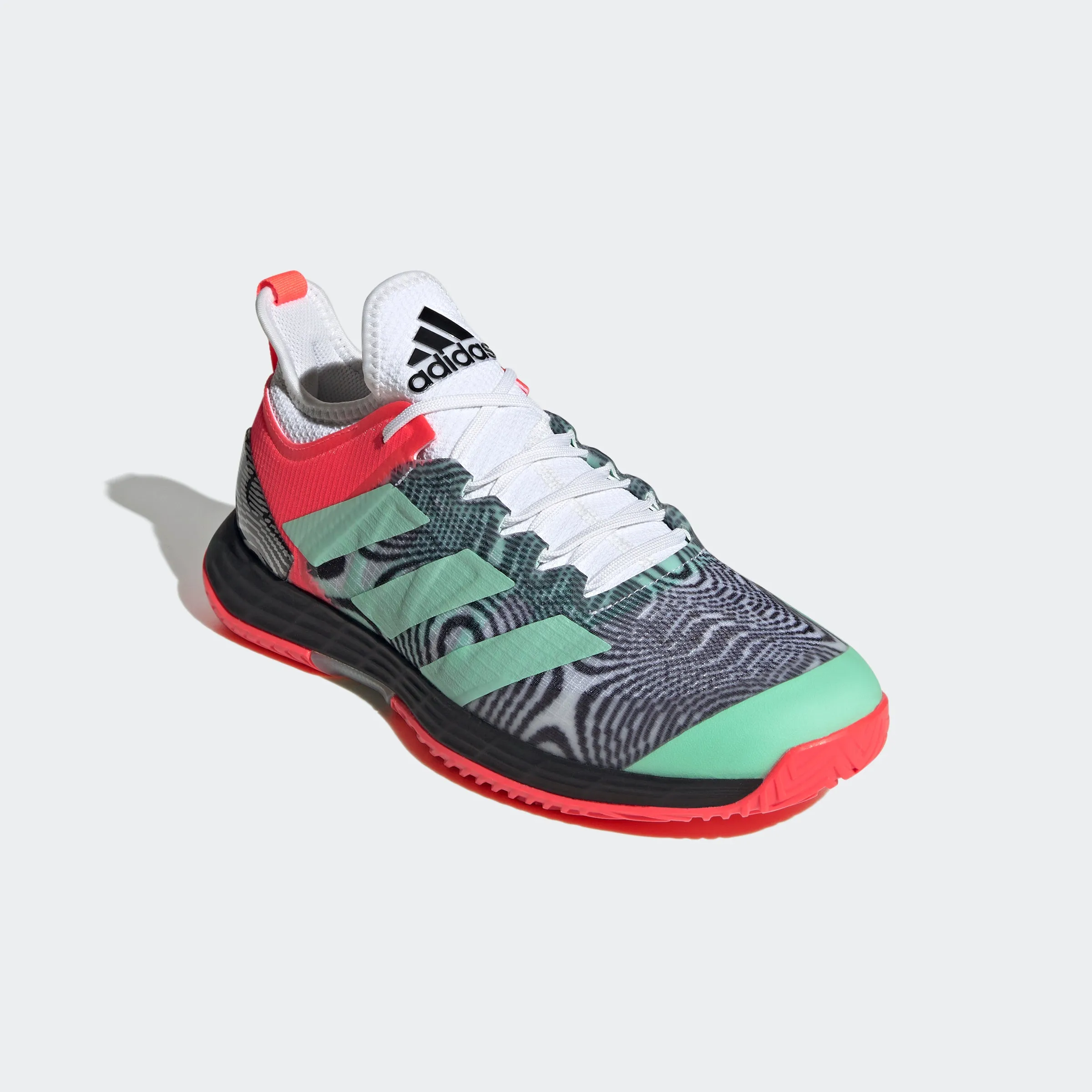 adidas Ubersonic 4 Tennis Shoes | White/Pulse Mint/Turbo | Men's