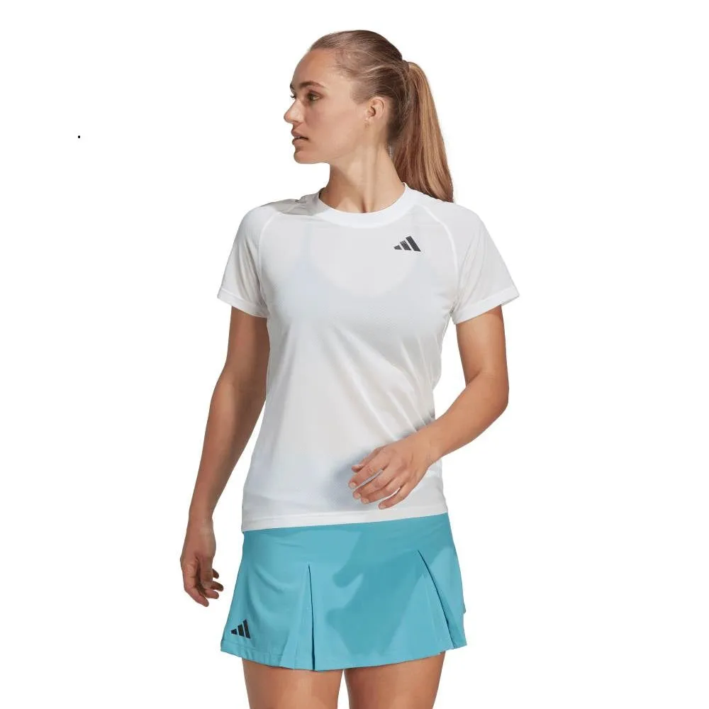 adidas Women's Club 3 Stripe Top (White)