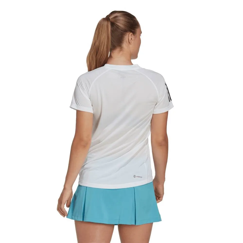 adidas Women's Club 3 Stripe Top (White)