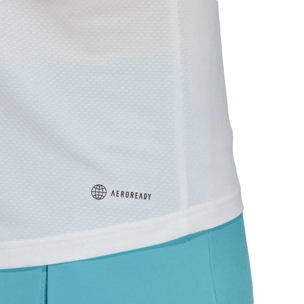 adidas Women's Club 3 Stripe Top (White)
