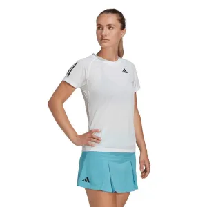 adidas Women's Club 3 Stripe Top (White)