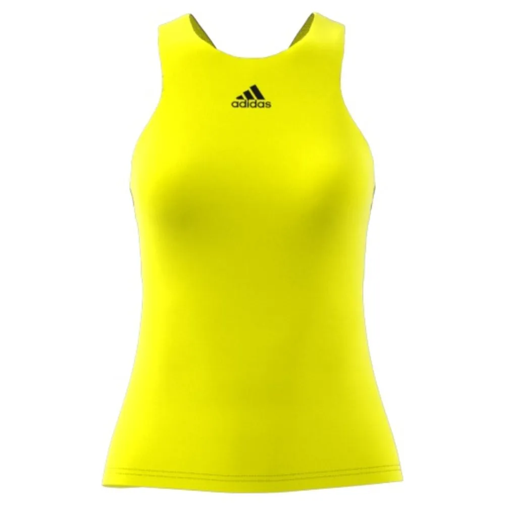 adidas Women's Y-Tank Top (Beam Yellow/Black)