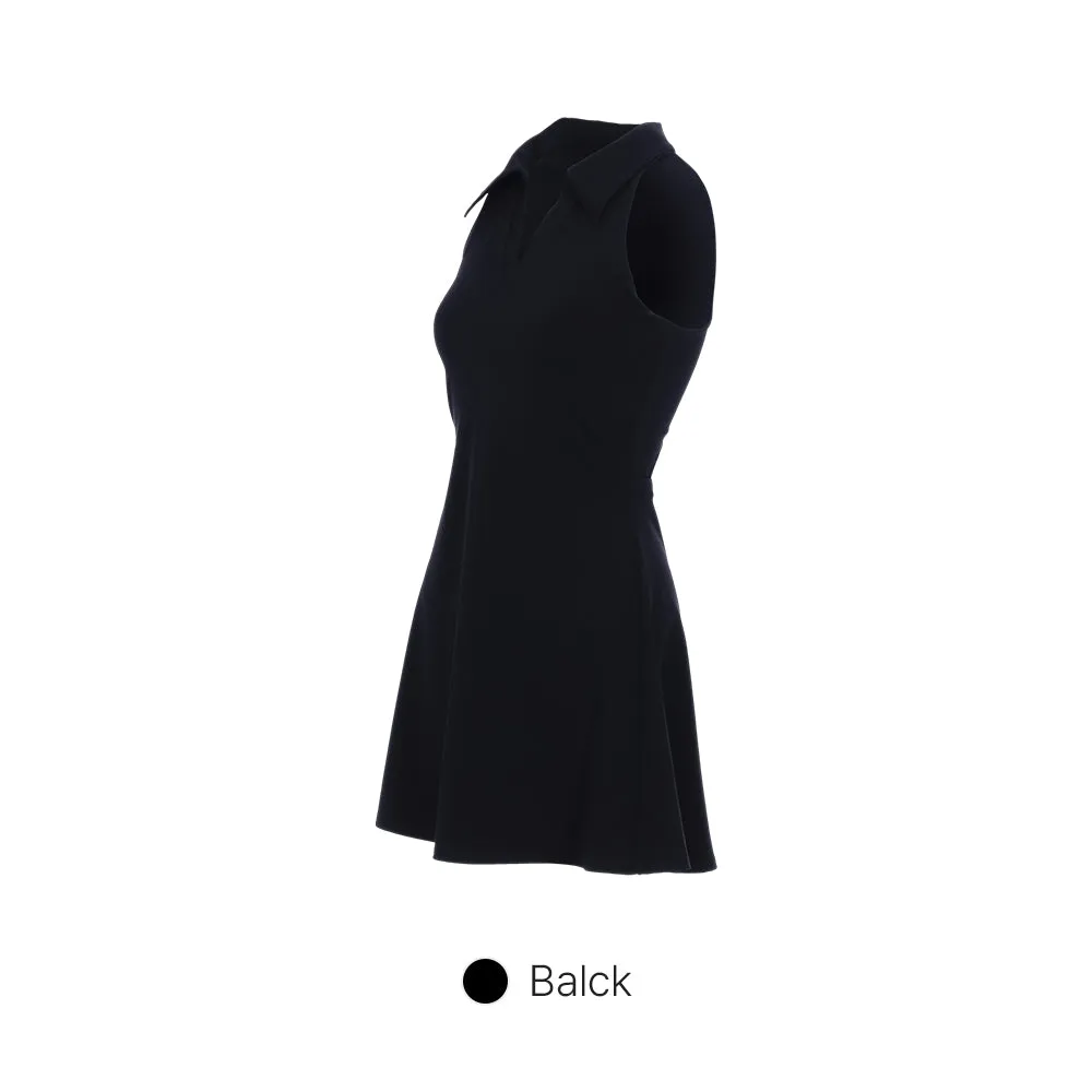 Airywin Sleeveless Polo Dress