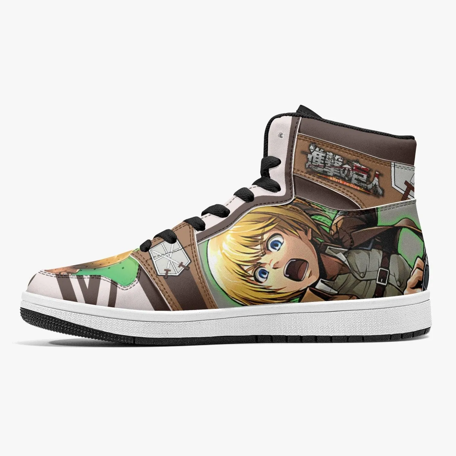 Armin Arlert Training Corps Shingeki no Kyojin Mid 1 Basketball Shoes