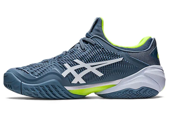 ASICS Court FF 3 Mens Tennis Shoe (Steel Blue/White)