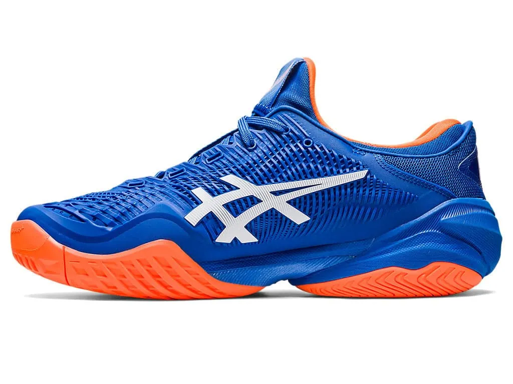 ASICS Court FF 3 Novak Mens Tennis Shoe (Tuna Blue/White)
