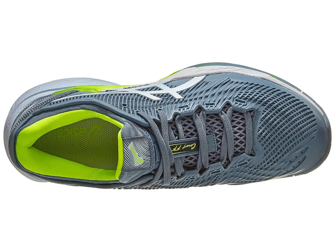 Asics Court FF 3 Steel Blue/White Men's Tennis Shoes - 2023 NEW ARRIVAL