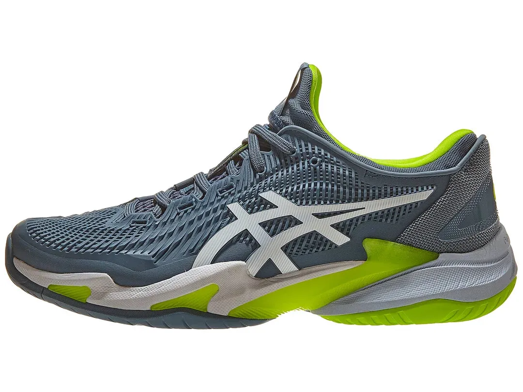 Asics Court FF 3 Steel Blue/White Men's Tennis Shoes - 2023 NEW ARRIVAL