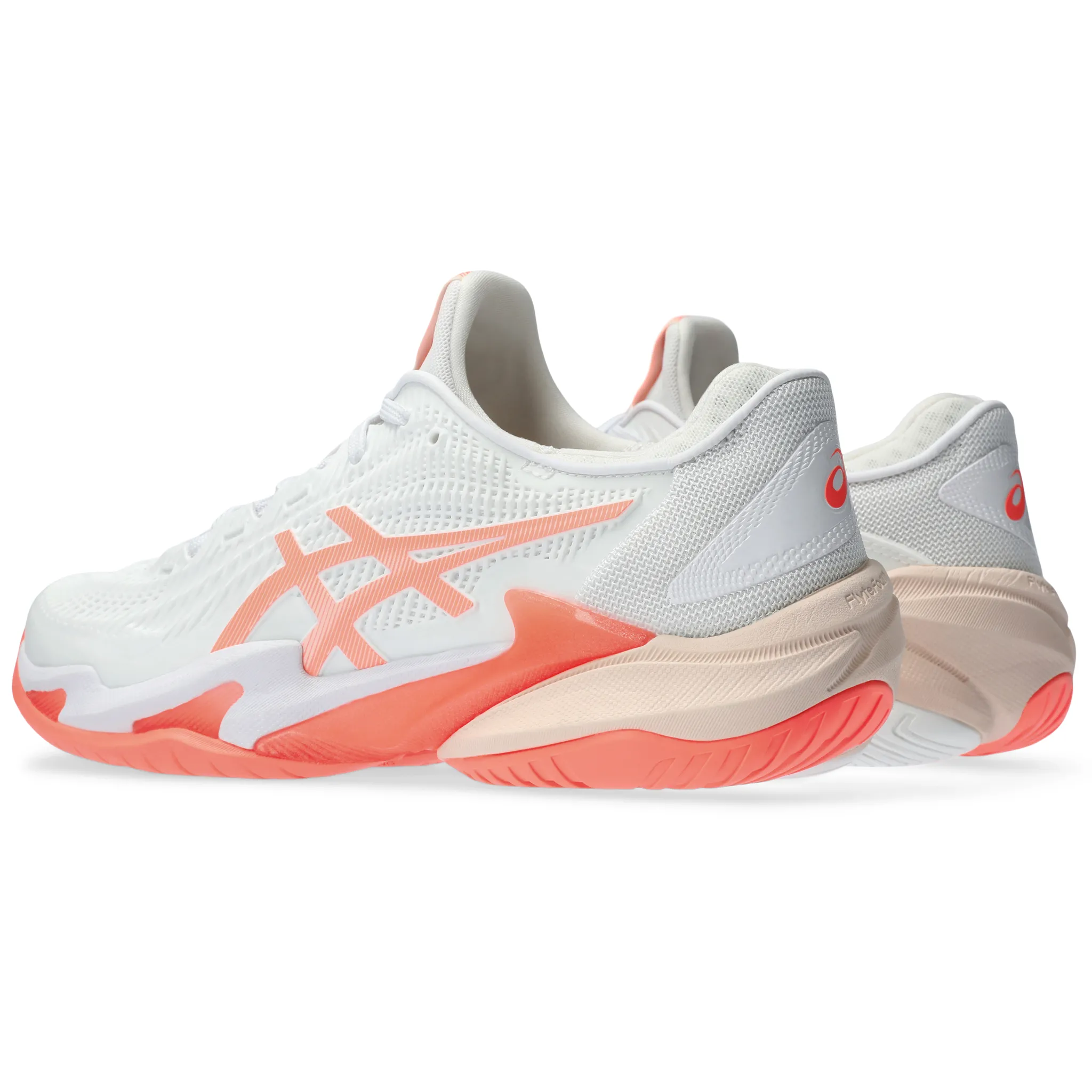 ASICS Court FF3 CLAY (Women's) White/Sun Coral