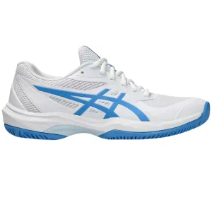 Asics Game FF Womens Tennis Shoes - White/Blue Coast