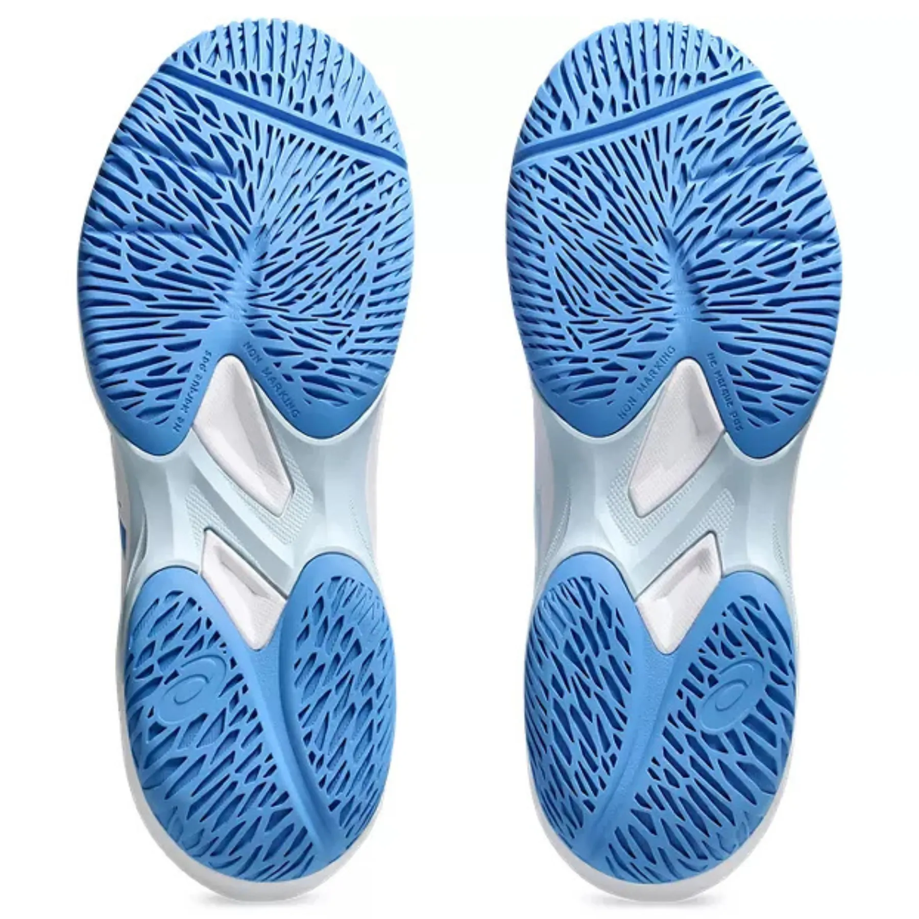 Asics Game FF Womens Tennis Shoes - White/Blue Coast