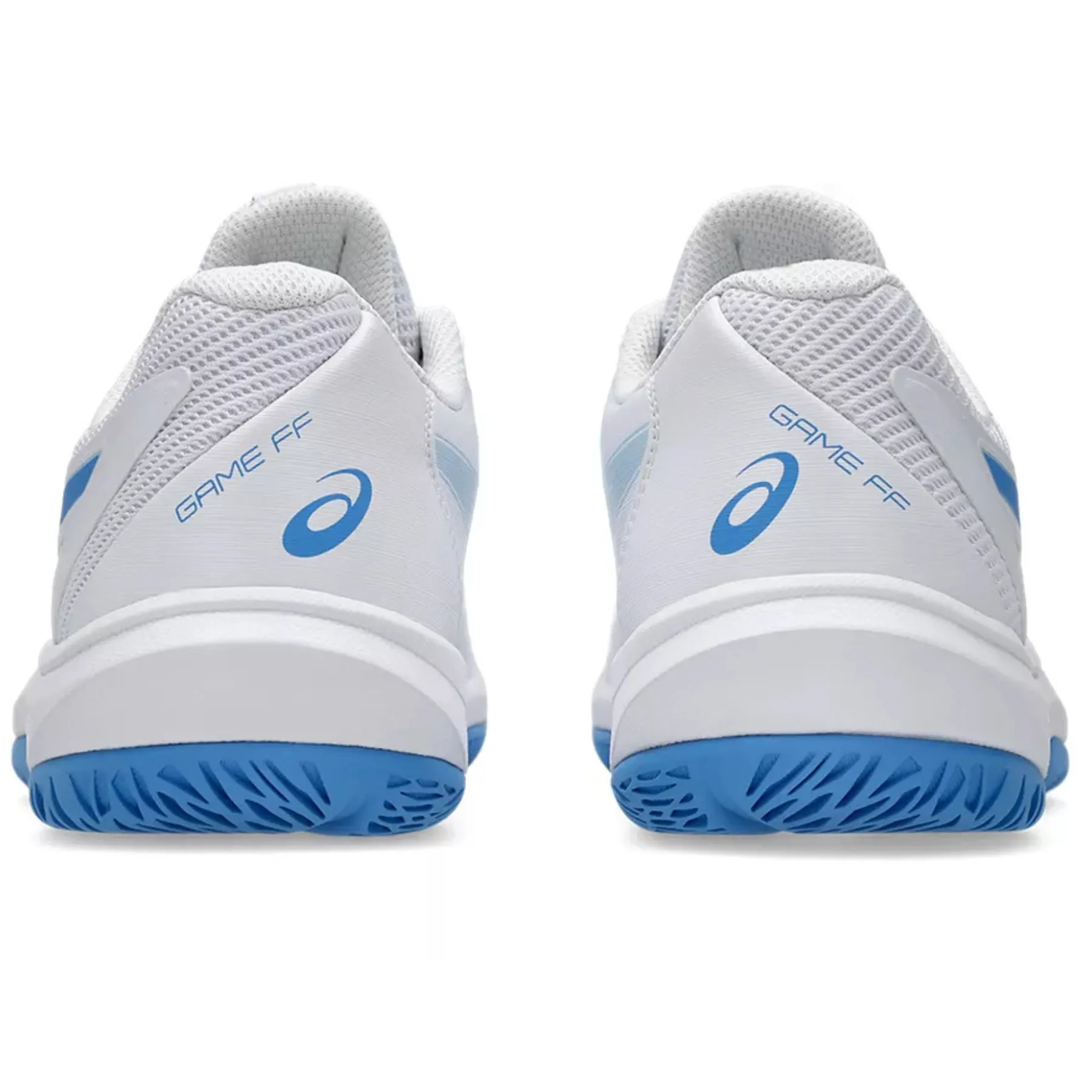 Asics Game FF Womens Tennis Shoes - White/Blue Coast