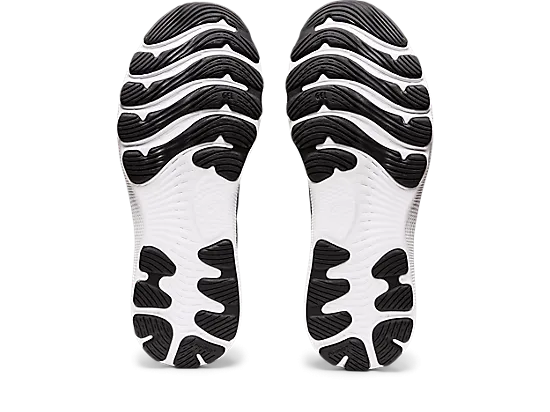 Asics Men's Gel-Nimbus 24 Extra Wide (4E) Running Shoes in Black/White