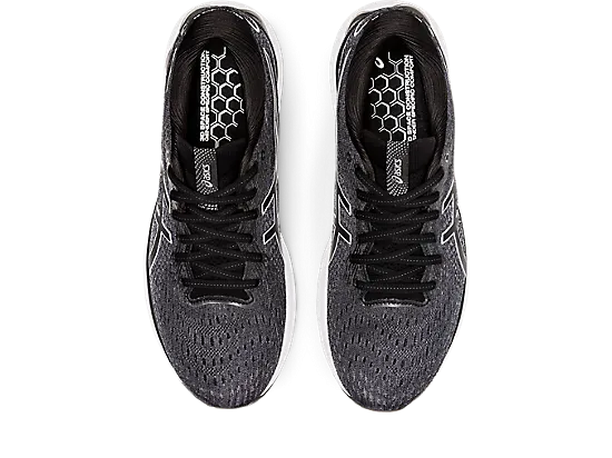 Asics Men's Gel-Nimbus 24 Extra Wide (4E) Running Shoes in Black/White