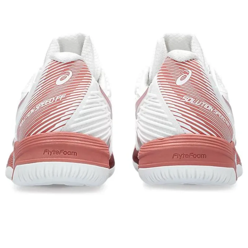 Asics Solution Speed FF 2 White/Light Garnet Womens Tennis Shoes