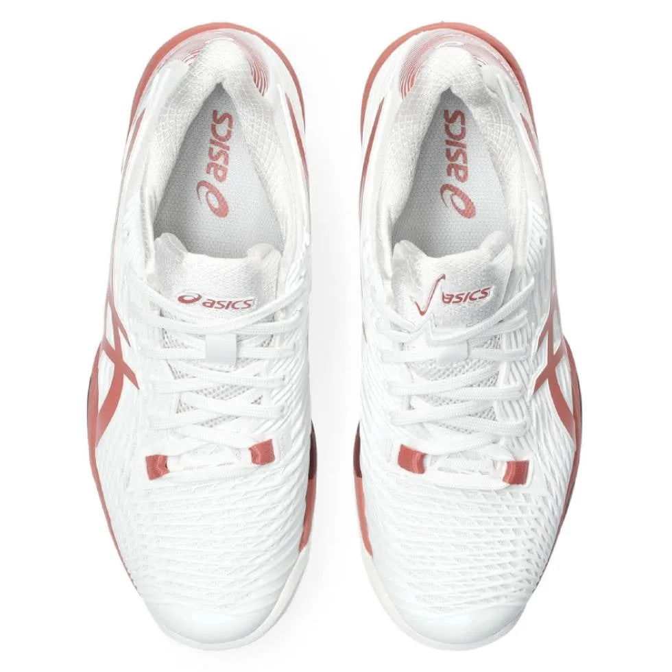 Asics Solution Speed FF 2 Women's Tennis Shoe (White/Light Garnet)