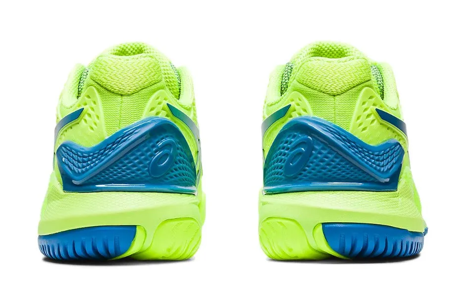 Asics Women's Gel-Resolution 9 Clay Tennis Shoes In Hazard Green/Reborn Blue