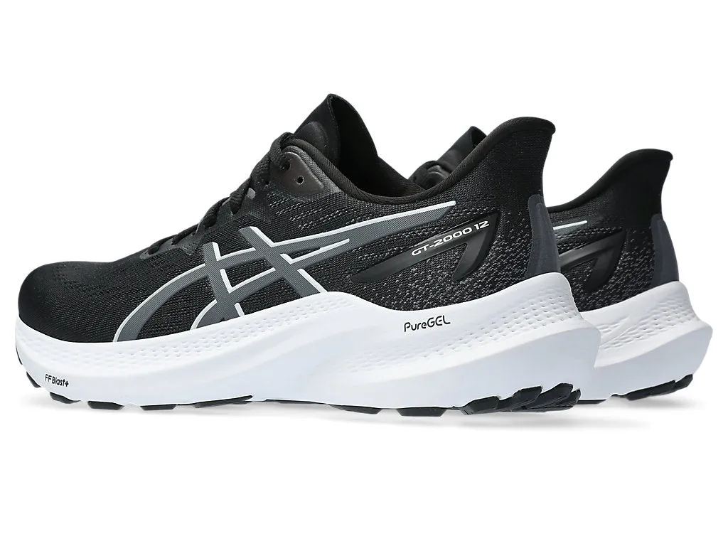 Asics Women's GT-2000 12 Running Shoes in Black/Carrier Grey