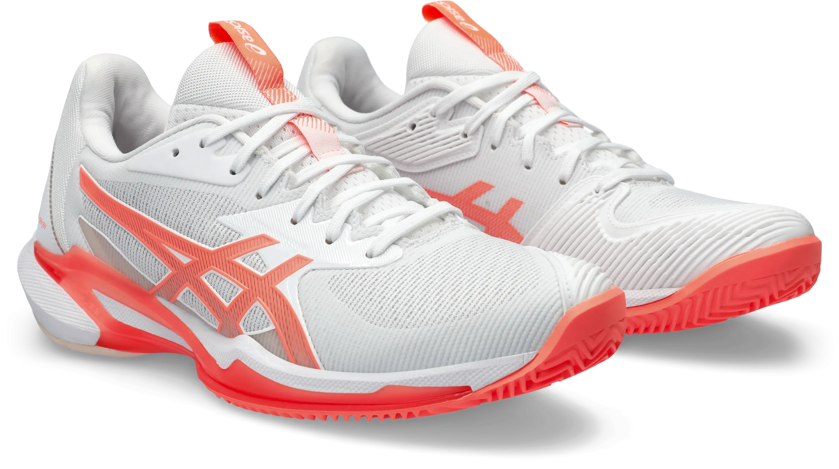 Asics Women's Solution Speed FF 3 Clay Court (White/Coral)