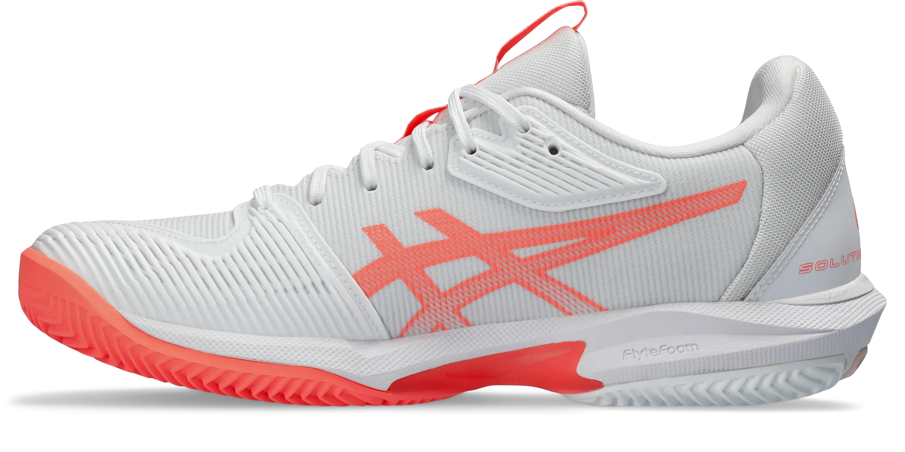 Asics Women's Solution Speed FF 3 Clay Court (White/Coral)