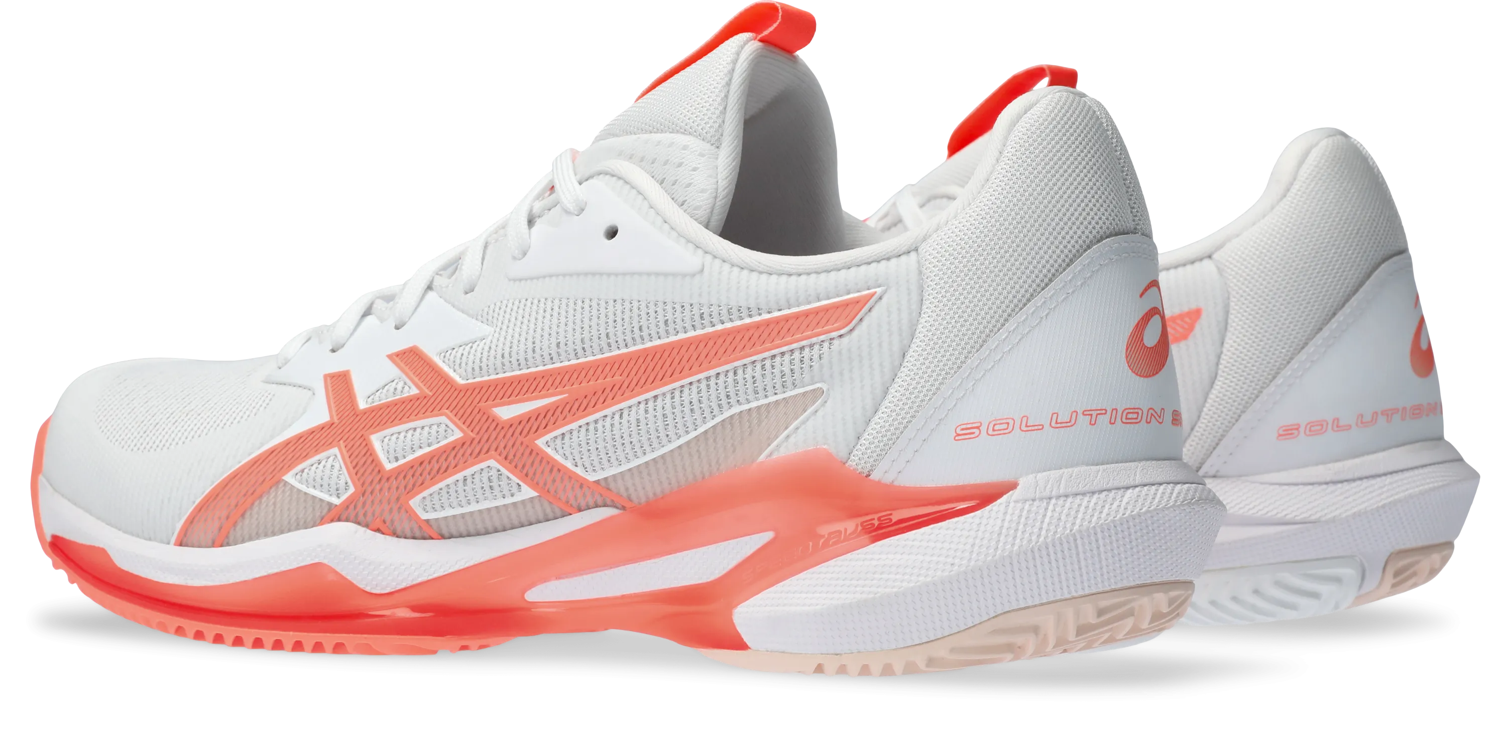 Asics Women's Solution Speed FF 3 Clay Court (White/Coral)