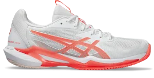 Asics Women's Solution Speed FF 3 Clay Court (White/Coral)