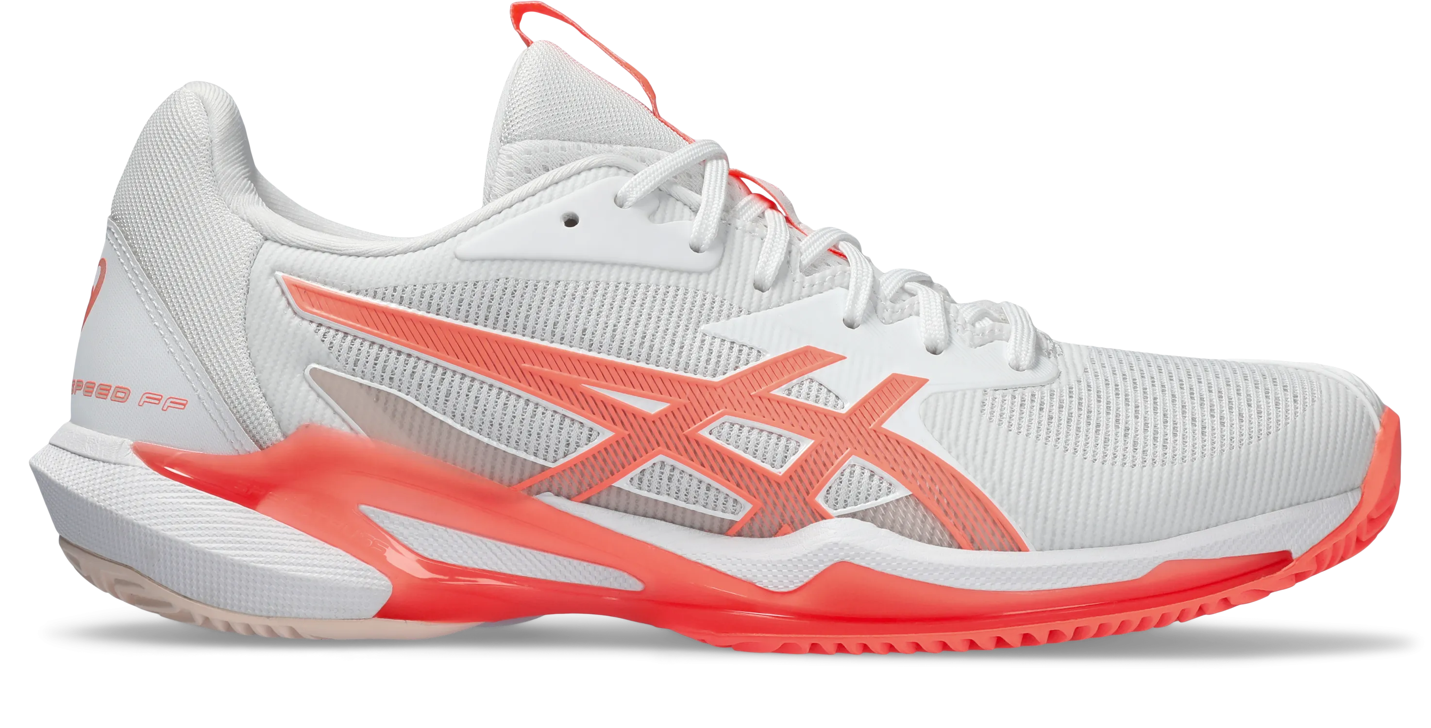 Asics Women's Solution Speed FF 3 Clay Court (White/Coral)