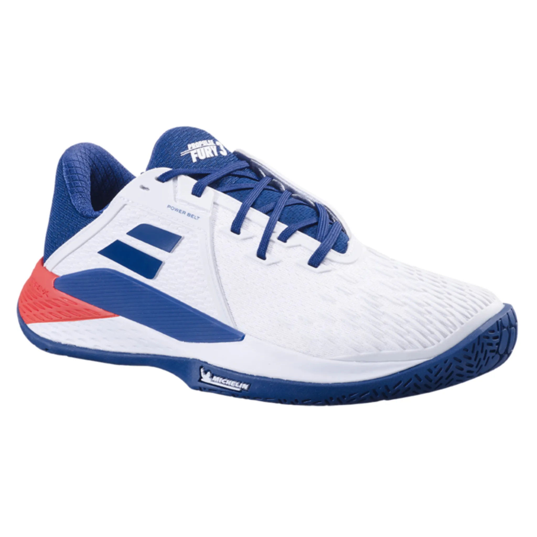 Babolat Men's Propulse Fury 3 All Court - White/Estate Blue