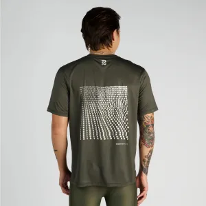 Bandit Running Drift "Into the Distance" Performance Tee - Olive