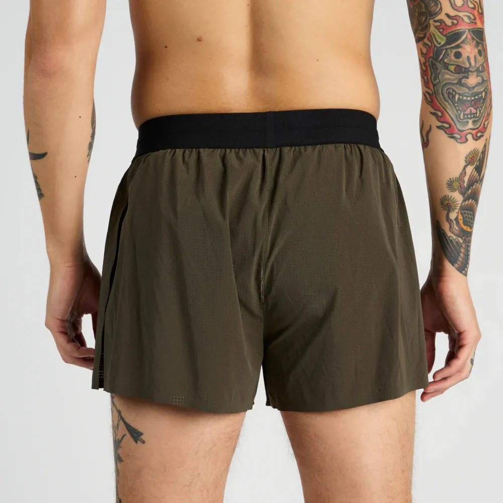 Bandit Running Vento Men's 3" Splitty Short - Olive
