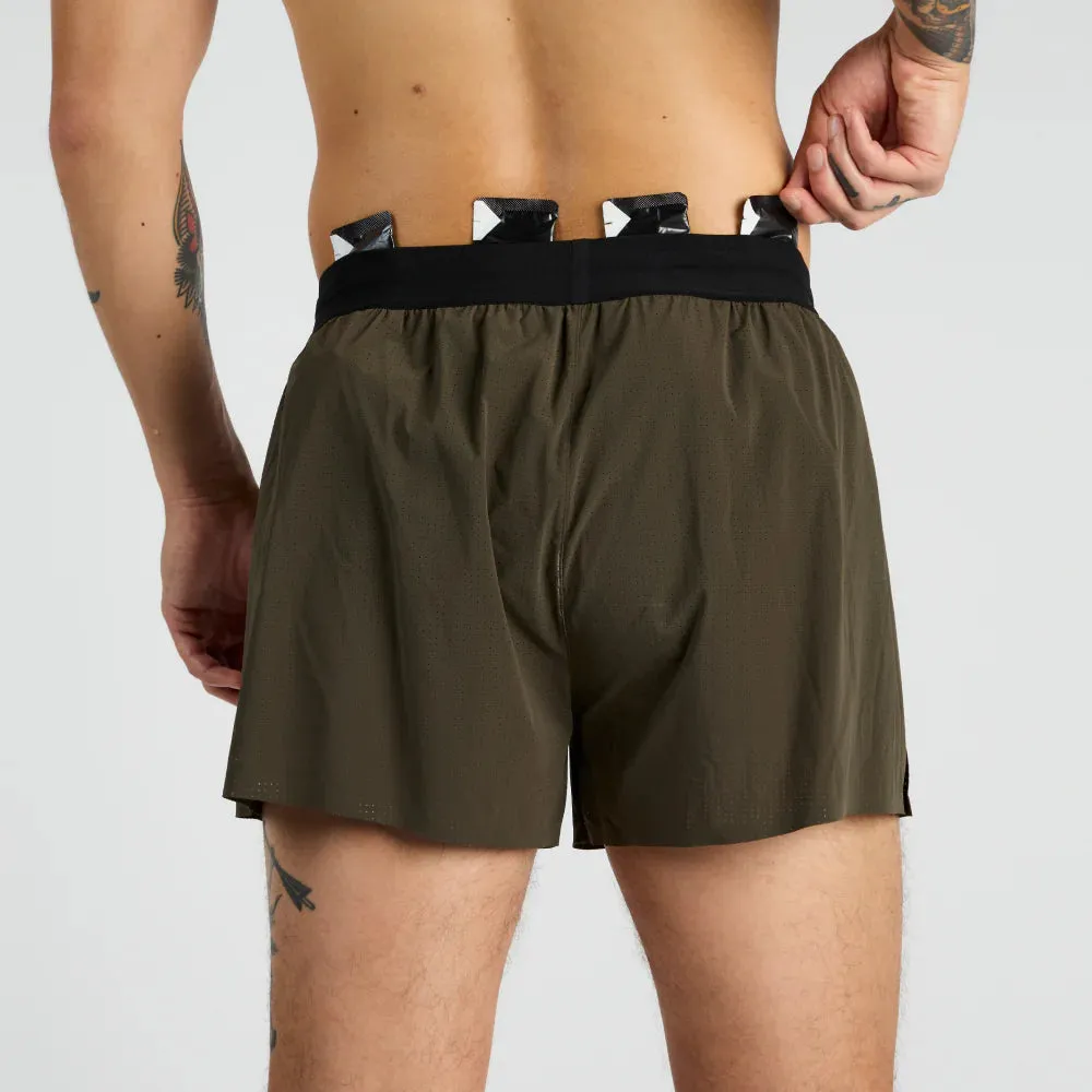 Bandit Running Vento Men's 3" Splitty Short - Olive